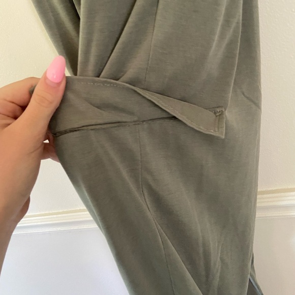 Wasabi + Mint Olive Green Cargo Jogger Jumpsuit - Picture 3 of 7